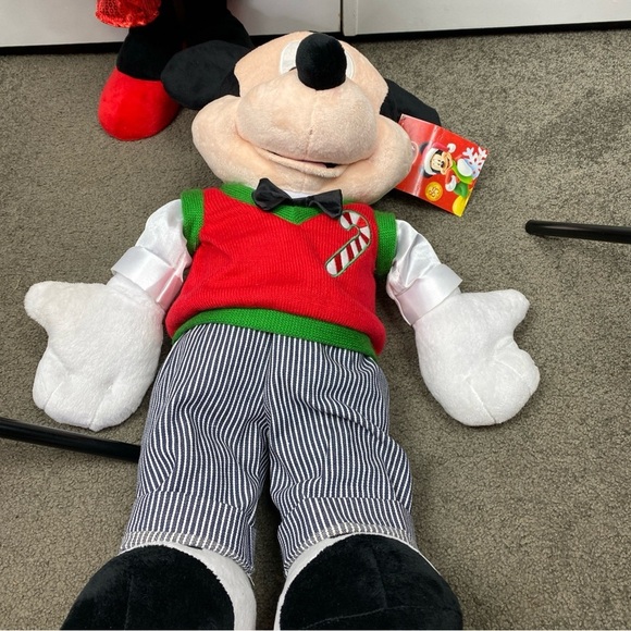 Gemmy Disney Mickey & Minnie Mouse 22” Standing Plush-Christmas Decoration 2013 - Picture 3 of 10